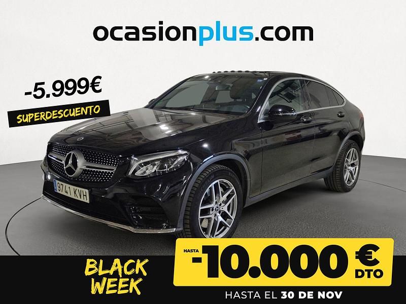 Negro Usado 2019 Mercedes GLC250 Coupe | 43.990 € (Un poco caro) - Imagen 1/3