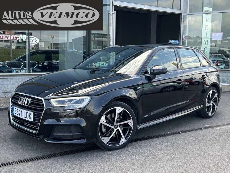 Negro Usado 2019 Audi A3 Sportback S-Line Utilitario | 21.950 € (Un poco caro) - Imagen 1/4