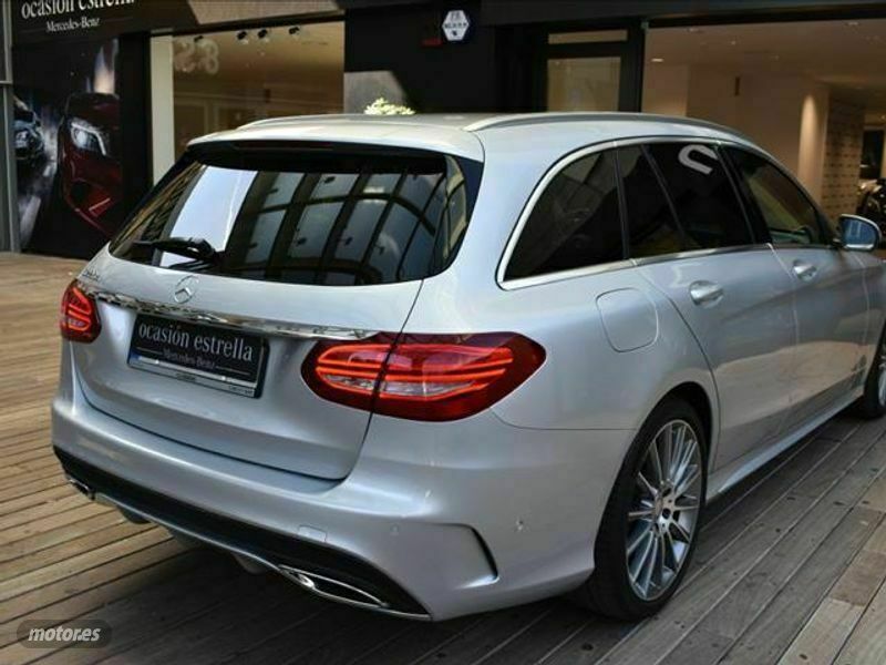 Usado Mercedes C220 170 CV (125 kW) 2017 Plateado Familiar
