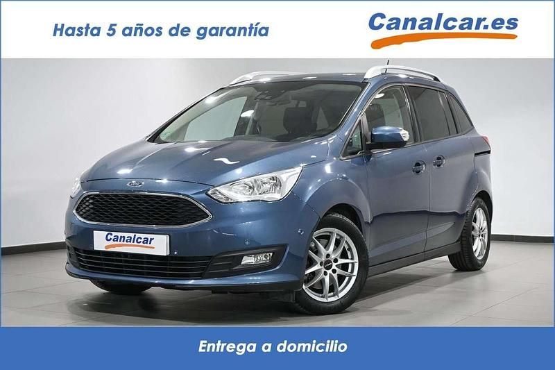 Azul Usado 2019 Ford Grand C-Max Trend+ Monovolumen | 11.951 € (Precio justo) - Imagen 1/4