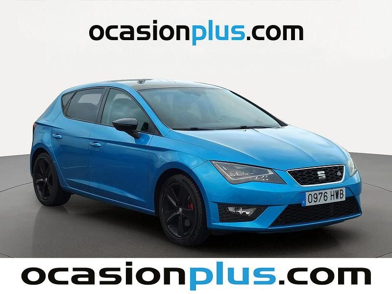 Usado Seat Leon FR 150 CV (110 kW) 2014 Azul Utilitario
