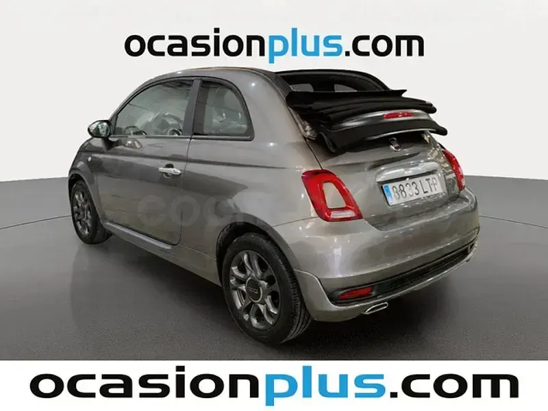 Usado Fiat 500C Connect 70 CV (51 kW) 2021 Gris / plata Descapotable