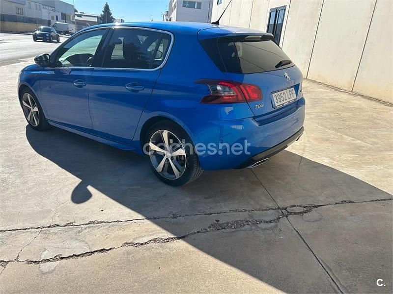 Usado Peugeot 308 GT 130 CV (95 kW) 2021 Azul Berlina
