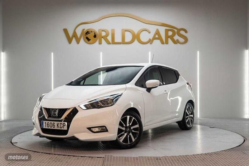 Blanco Usado 2017 Nissan Micra Acenta Berlina | 12.325 € (Un poco caro) - Imagen 1/4