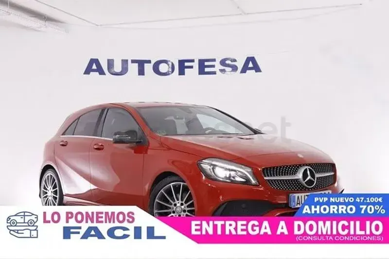 Usado Mercedes A200 AMG line 136 CV (100 kW) 2016 Rojo Berlina