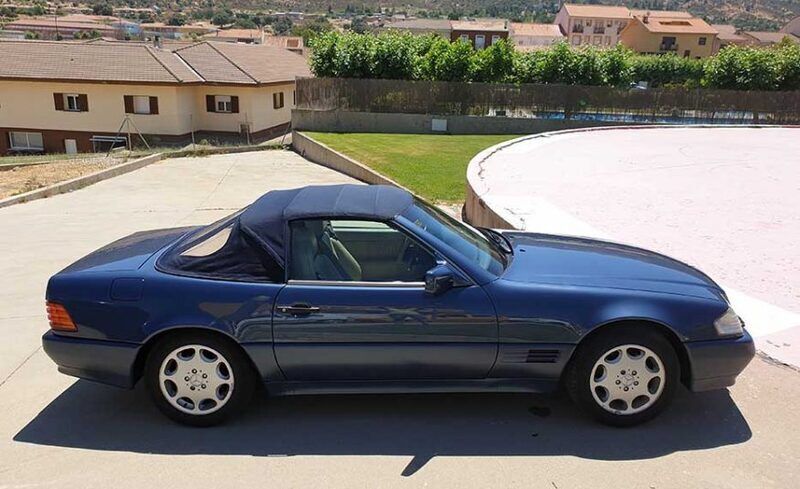 Usado Mercedes SL500 320 CV (235 kW) 1993 Azul Descapotable