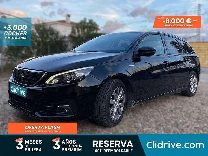 Usado Peugeot 308 SW Style 99 CV (72 kW) 2018 Negro Familiar