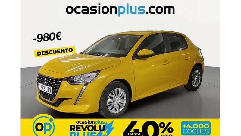 Usado Peugeot 208 Active 75 CV (55 kW) 2021 Amarillo Utilitario