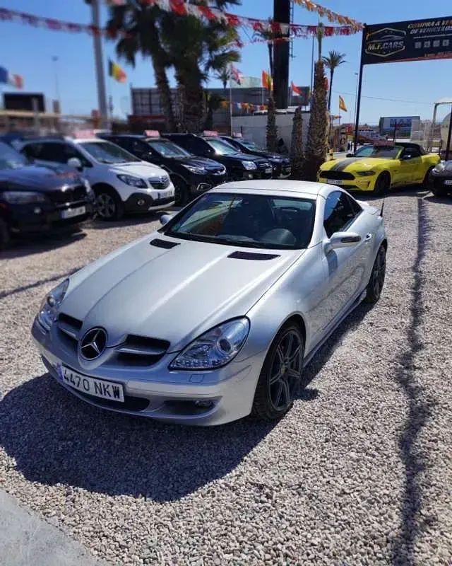 Usado Mercedes SLK200 163 CV (119 kW) 2004 Gris Descapotable