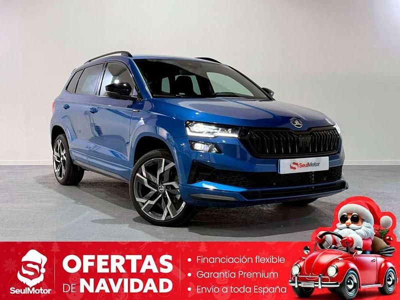 Azul Usado 2024 Skoda Karoq SportLine SUV | 29.880 € (Un poco caro) - Imagen 1/4