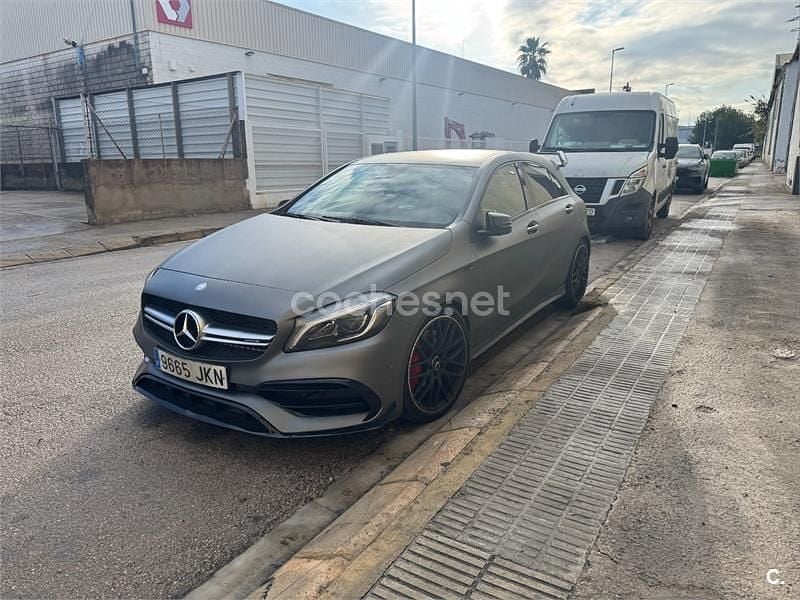 Gris / plata Usado 2015 Mercedes A45 AMG Berlina | 31.500 € (Precio justo) - Imagen 1/4