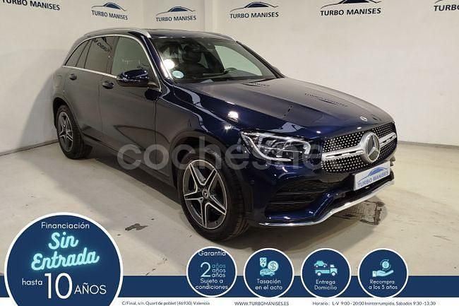 Azul Usado 2021 Mercedes GLC220 SUV | 38.990 € (Precio justo) - Imagen 1/4