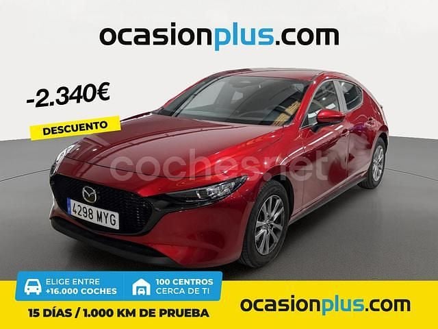 Rojo Usado 2025 Mazda 3 Prime-Line Berlina | 25.750 € - Imagen 1/4