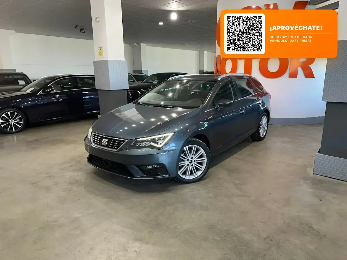 Usado Seat Leon XCELLENCE 150 CV (110 kW) 2020 Gris / plata Utilitario