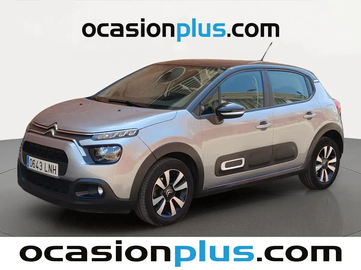 Usado Citroën C3 Feel 83 CV (61 kW) 2021 Gris plata Utilitario