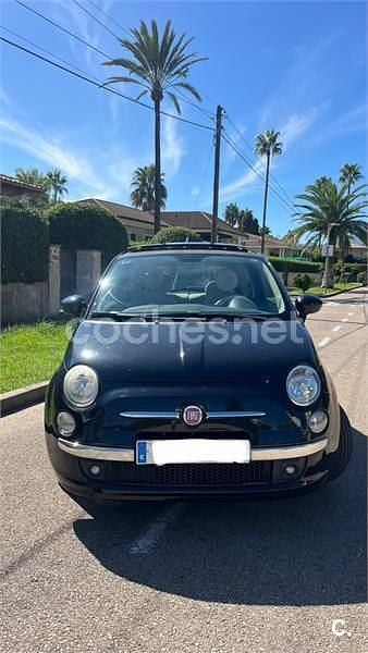 Negro Usado 2012 Fiat 500 Lounge Descapotable | 5500 € (Buen precio) - Imagen 1/3