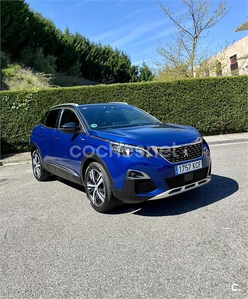 Usado Peugeot 3008 GT-line 130 CV (95 kW) 2018 Azul SUV