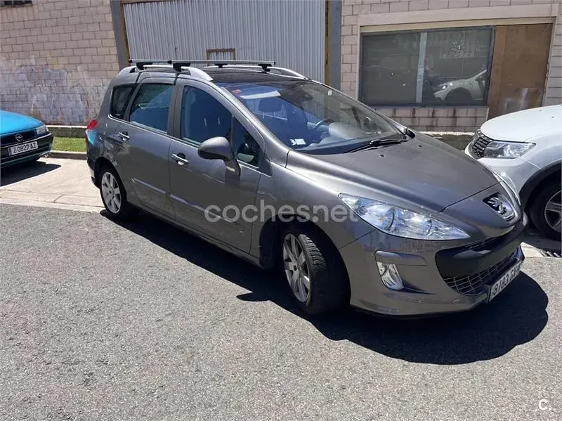 Usado Peugeot 308 SW Sport 110 CV (80 kW) 2009 Gris / plata Familiar