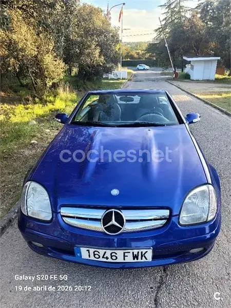 Usado Mercedes SLK200 163 CV (119 kW) 2000 Azul Descapotable