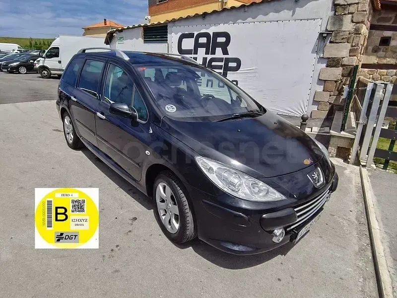 Usado Peugeot 307 136 CV (100 kW) 2006 Negro Familiar