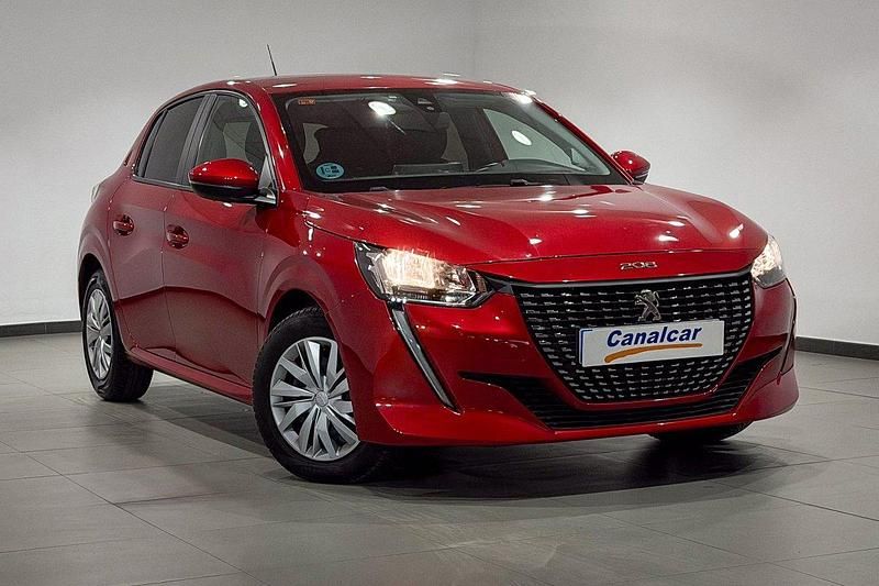 Usado Peugeot 208 Active 70 CV (51 kW) 2021 Rojo Utilitario