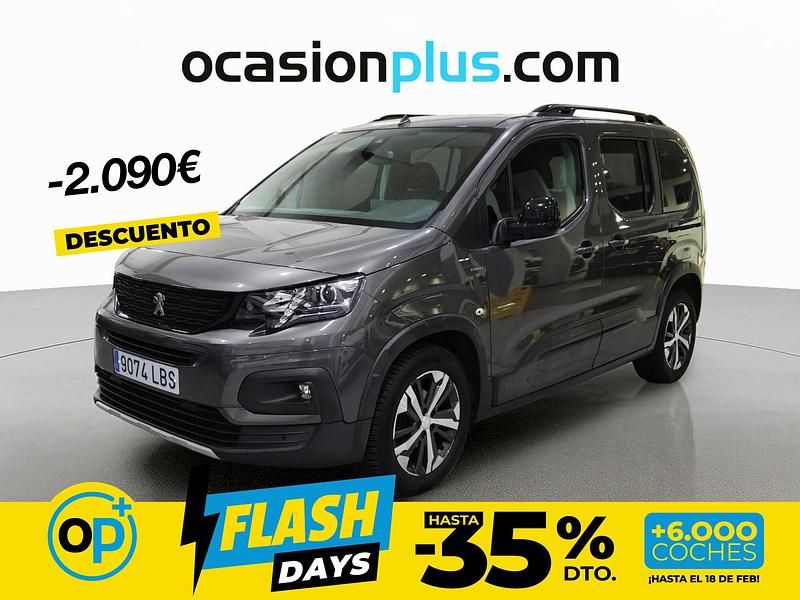 Gris Usado 2019 Peugeot Rifter GT-line Monovolumen | 16.200 € (Precio justo) - Imagen 1/4