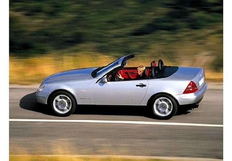 Usado Mercedes SLK200 136 CV (100 kW) 1997 Gris Descapotable
