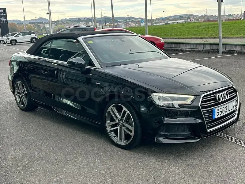 Usado Audi A3 Cabriolet S-Line 150 CV (110 kW) 2020 Negro Descapotable