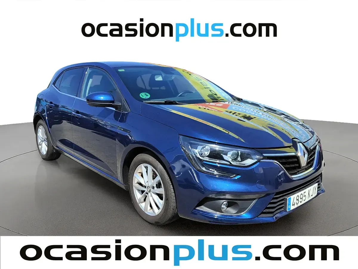 Usado Renault Mégane Intens 101 CV (74 kW) 2018 Azul Utilitario