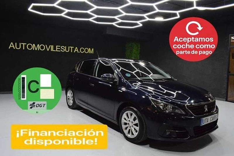 Azul Usado 2020 Peugeot 308 Style Utilitario | 9798 € (Precio justo) - Imagen 1/4
