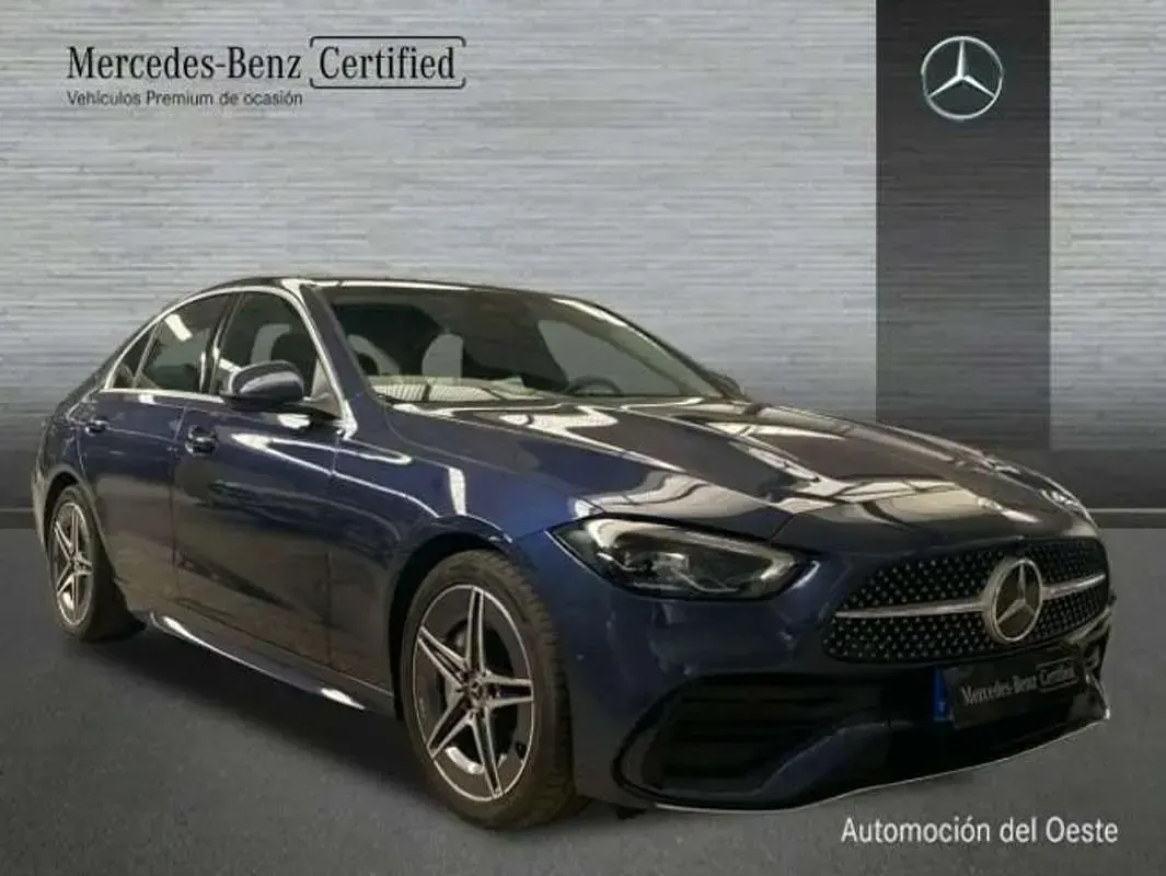Usado Mercedes C220 AMG line 200 CV (147 kW) 2024 Azul Berlina