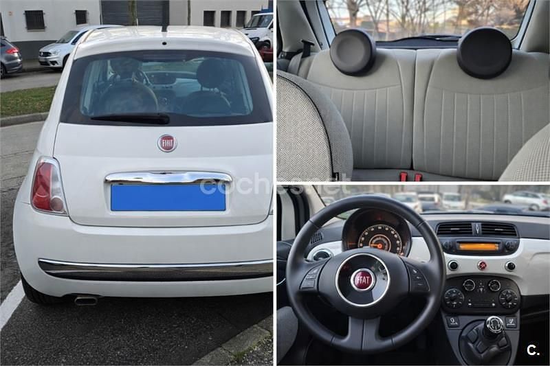 Usado Fiat 500 Pop 69 CV (50 kW) 2009 Blanco Berlina