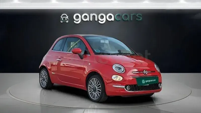 Usado Fiat 500C Lounge 69 CV (50 kW) 2017 Rojo Descapotable
