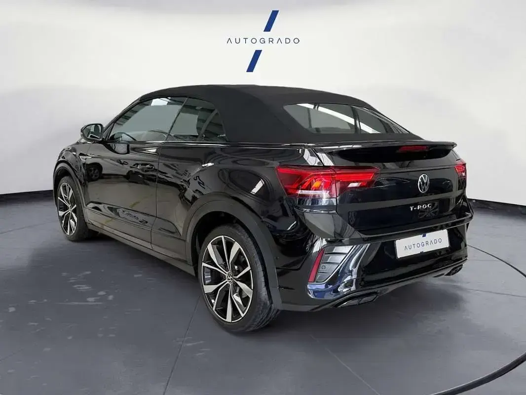 Usado VW T-Roc Cabriolet R-line 150 CV (110 kW) 2022 Negro Descapotable