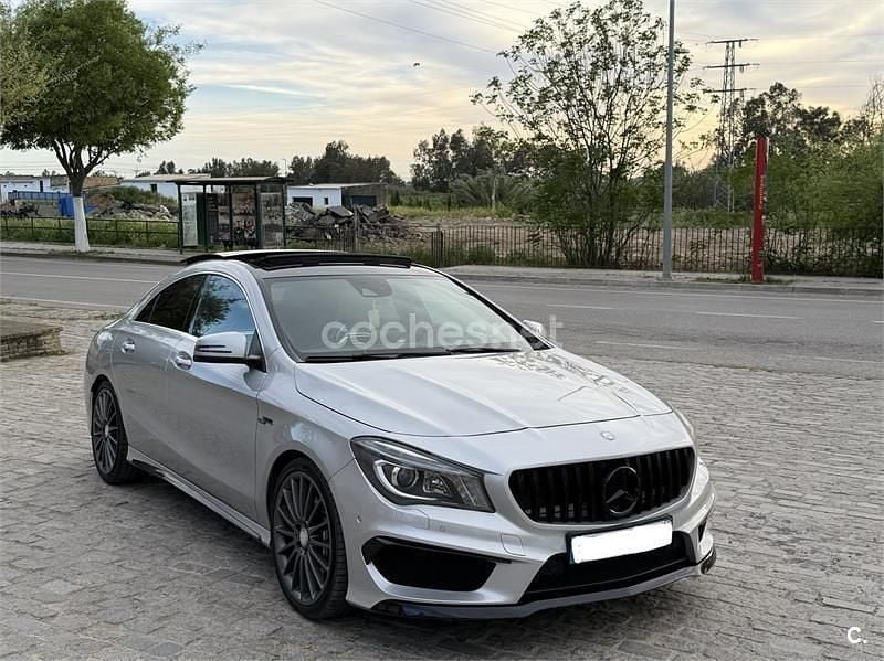 Usado Mercedes CLA45 AMG 381 CV (280 kW) 2016 Gris / plata Berlina