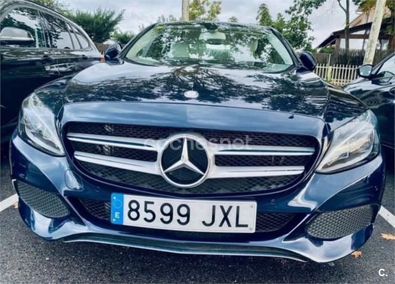 Usado Mercedes C200 Exclusive 136 CV (100 kW) 2017 Azul Berlina
