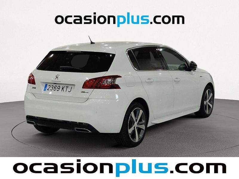 Usado Peugeot 308 GT-line 131 CV (96 kW) 2019 Blanco Utilitario