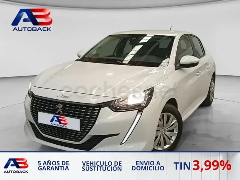 Usado Peugeot 208 Active 102 CV (75 kW) 2021 Blanco Utilitario