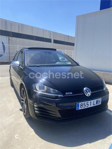 Negro Usado 2016 VW Golf VII GTD Berlina | 17.450 € (Precio justo) - Imagen 1/4
