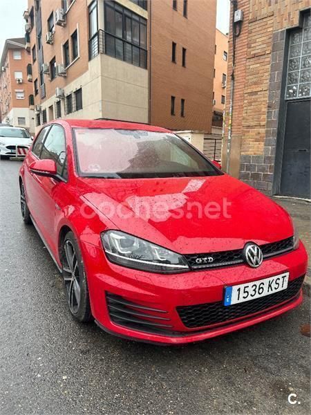 Rojo Usado 2014 VW Golf VII GTD Berlina | 12.900 € (Super precio) - Imagen 1/4