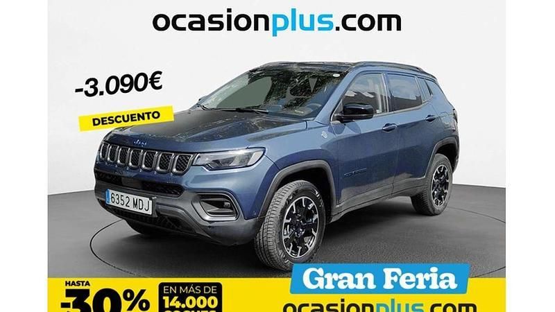 Azul Usado 2023 Jeep Compass Trailhawk SUV | 24.900 € (Precio justo) - Imagen 1/4