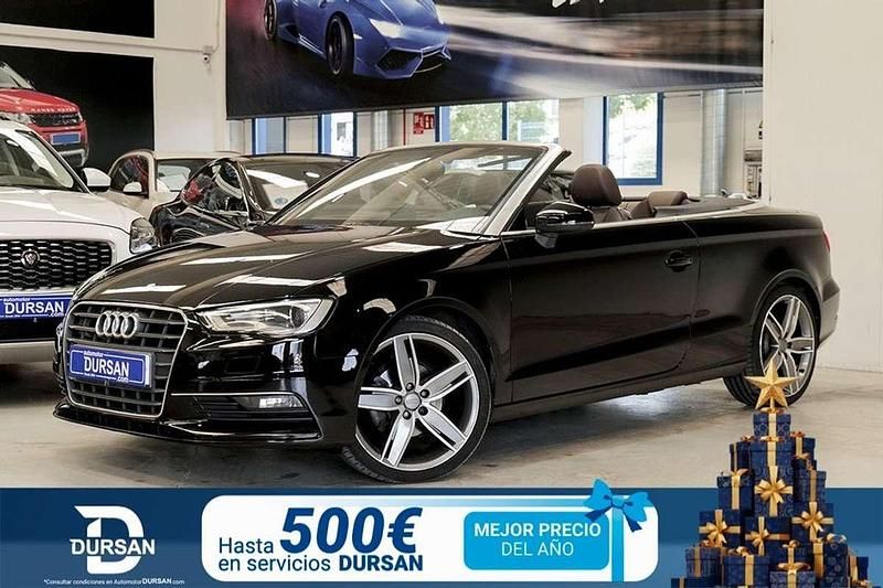 Negro Usado 2015 Audi A3 Cabriolet Ambiente Descapotable | 18.990 € (Precio justo) - Imagen 1/4