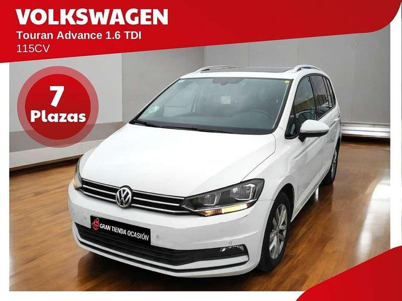 Blanco Usado 2019 VW Touran Advance Monovolumen | 14.980 € (Buen precio) - Imagen 1/4