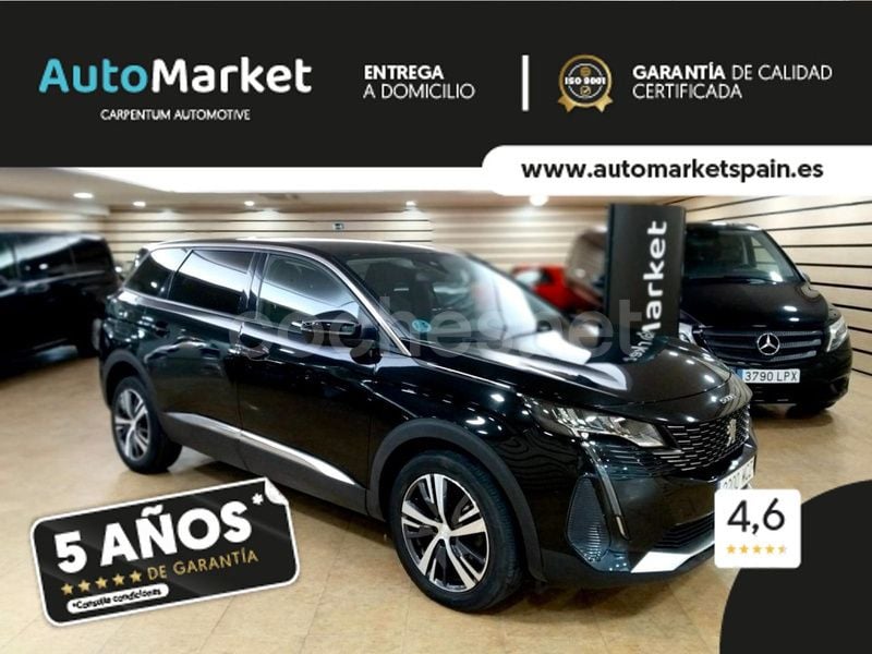 Negro Usado 2022 Peugeot 5008 Allure Monovolumen | 21.900 € (Precio justo) - Imagen 1/4