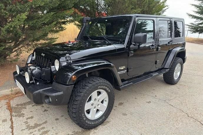 Negro Usado 2009 Jeep Wrangler Unlimited Sahara SUV | 24.900 € (Super precio) - Imagen 1/4