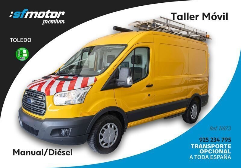 Amarillo Usado 2019 Ford Transit Trend Van | 19.900 € (Precio justo) - Imagen 1/4