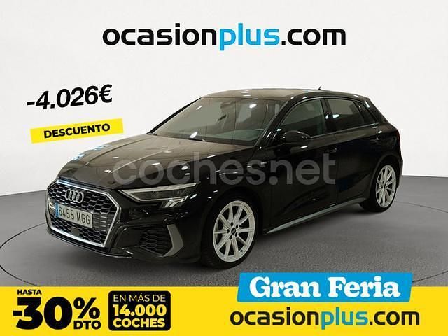Negro Usado 2023 Audi A3 Sportback S-Line Berlina | 28.450 € (Precio justo) - Imagen 1/4