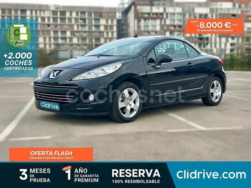 Negro Usado 2010 Peugeot 207 CC Descapotable | 6490 € (Precio justo) - Imagen 1/3