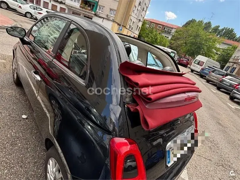Usado Fiat 500C Dolcevita 70 CV (51 kW) 2021 Negro Descapotable