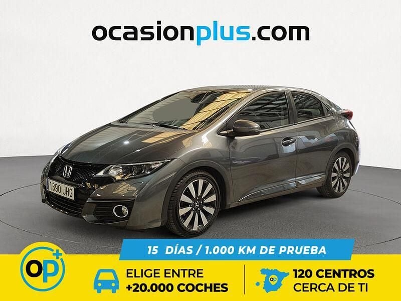 Gris Usado 2015 Honda Civic Elegance Utilitario | 13.800 € (Precio justo) - Imagen 1/4